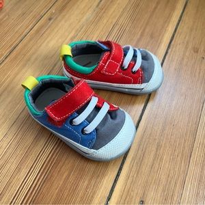 See Kai Run Stevie ii first Walker shoes. Multi color. Size 3.